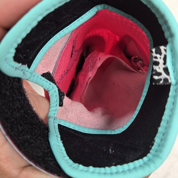 Jordan Fly Elite Batting Gloves Adult Large Pink/Turquoise Limited Edition Pair - Picture 8 of 12